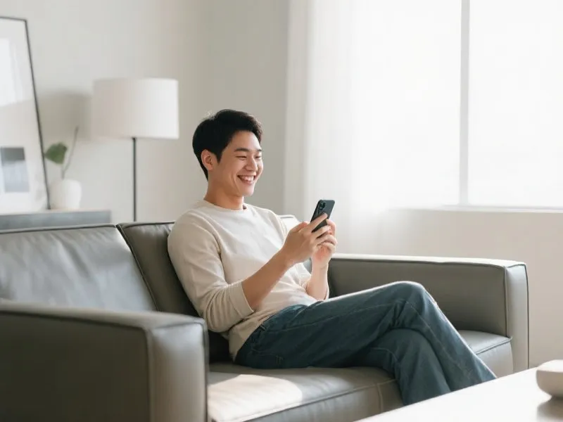 User experiencing the app